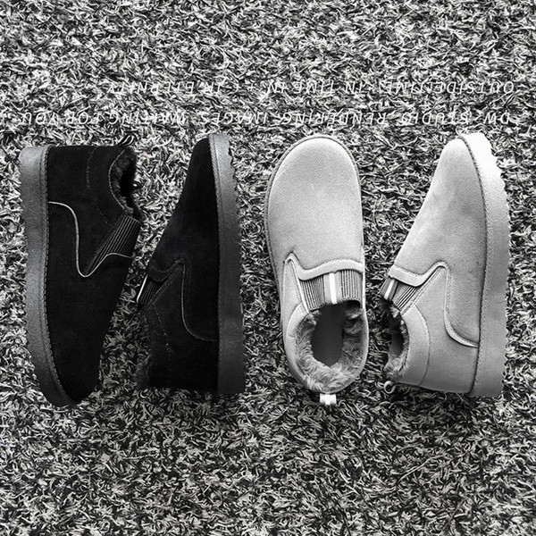 Ανδρικά παπούτσια casual με ζεστή οικολογική επένδυση από σουέτ - δύο μοντέλα