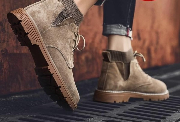 Eko bőrből készült stílusos férfi cipő meleg béléssel