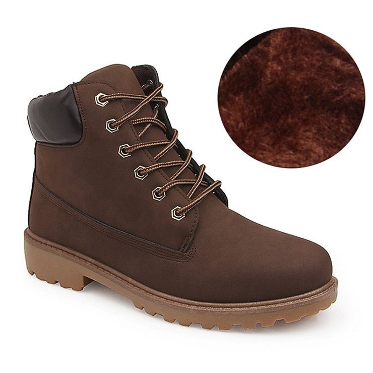 Ikdienas vīriešu ziemas apavi ar plakanu zoli