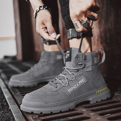 Ανδρικά μοντέρνα χειμερινά παπούτσια με μαλακή φόδρα και κορδόνια