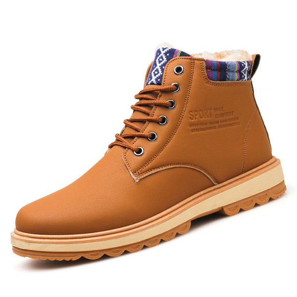 Férfi bőrcsizma meleg béléssel - két modell