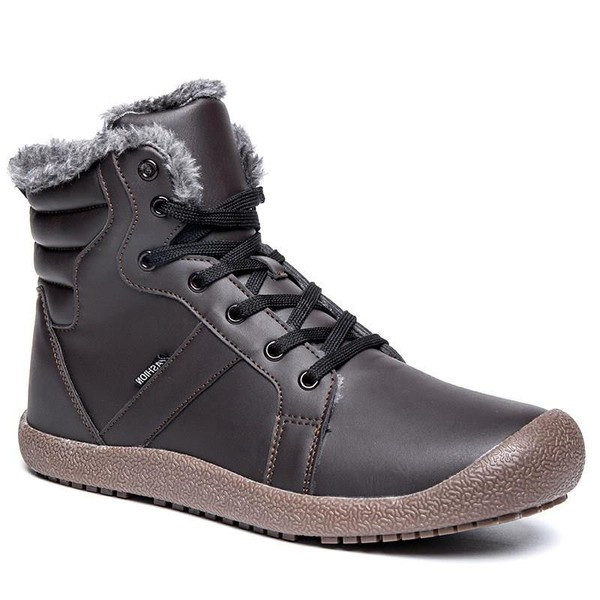 Férfi téli cipő új modellje fűzős - bélelt