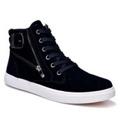 Ανδρικά χειμερινά παπούτσια με φερμουάρ και κορδόνια