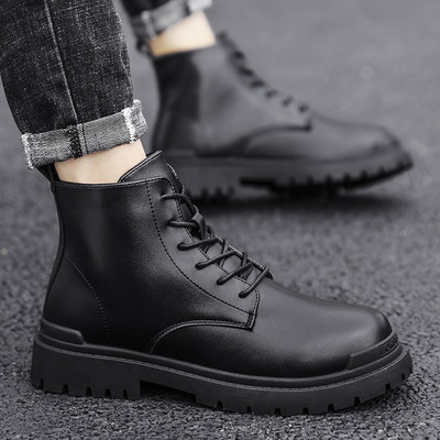 Casual χειμερινά έκο δερμάτινα παπούτσια με κορδόνια - διάφορα μοντέλα