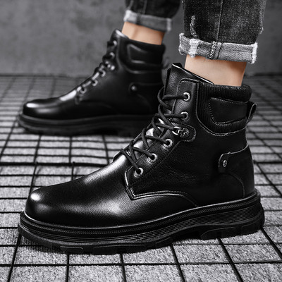 Casual χειμερινά έκο δερμάτινα παπούτσια με κορδόνια - διάφορα μοντέλα