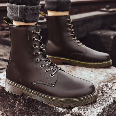 Casual χειμερινά έκο δερμάτινα παπούτσια με κορδόνια - διάφορα μοντέλα