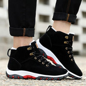 Meleg férfi, téli cipő fűzővel és béléssel