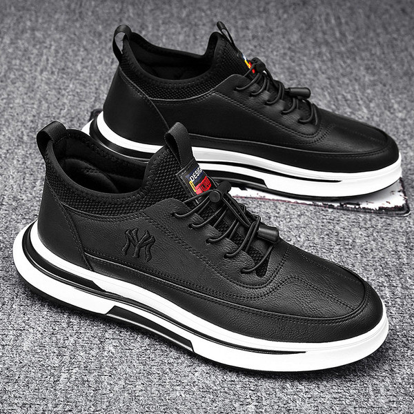 Ανδρικά έκο δερμάτινα παπούτσια casual με κορδόνια κατάλληλα για το χειμώνα