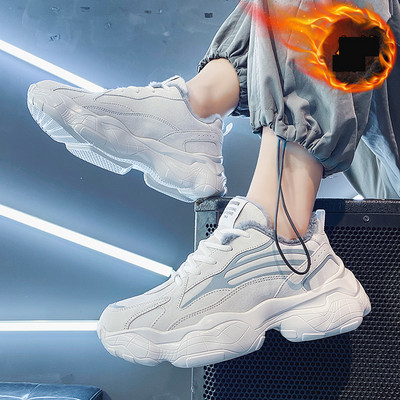 Ανδρικά πάνινα παπούτσια με τραχιά σόλα και επένδυση