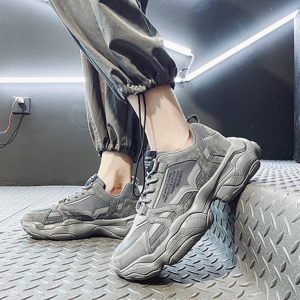 Ανδρικά πάνινα παπούτσια με τραχιά σόλα και επένδυση