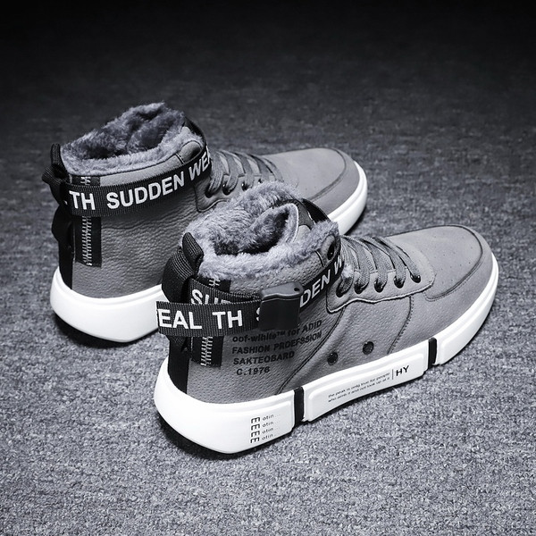 Új modell férfi téli cipő puha béléssel és lapos talppal