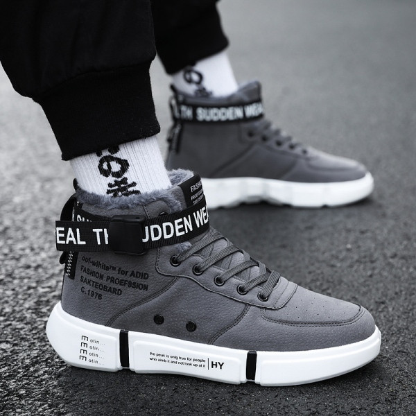 Új modell férfi téli cipő puha béléssel és lapos talppal