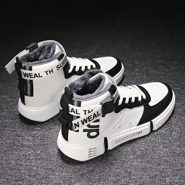 Új modell férfi téli cipő puha béléssel és lapos talppal