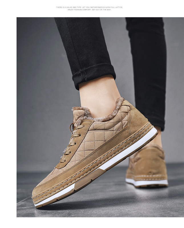 Ανδρικά αθλητικά παπούτσια από οικολογικό σουέτ και υφάσματα με επένδυση