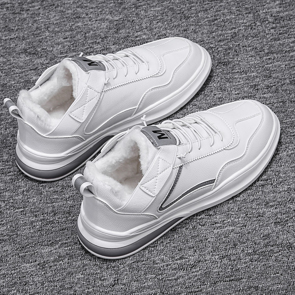 Ανδρικά casual χειμερινά παπούτσια με κορδόνια και επίπεδη σόλα - δύο μοντέλα