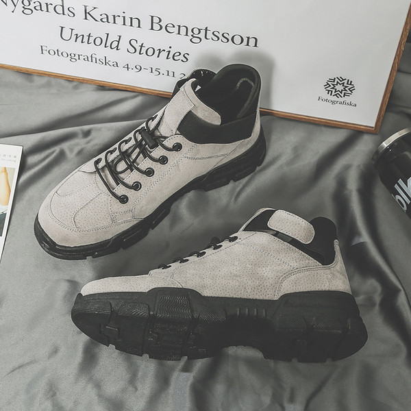 Ανδρικά χειμερινά παπούτσια με λουράκια βελκρό και κορδόνια - διάφορα μοντέλα