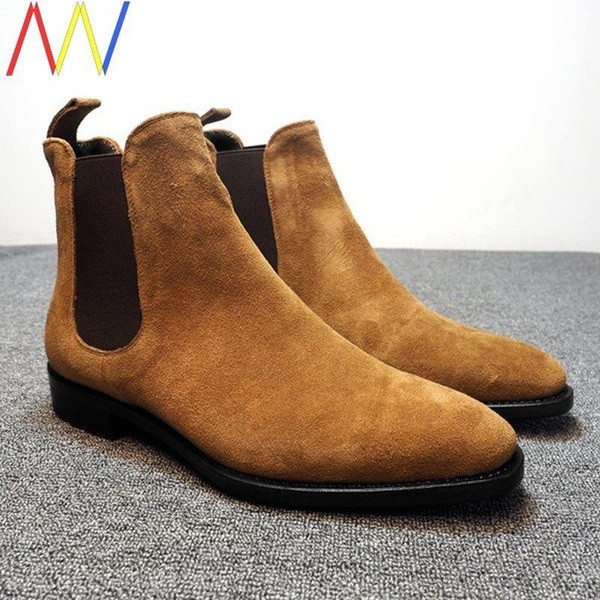 Téli férfi csizma tiszta velúrból