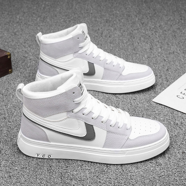 Lapos talpú és fűzős férfi téli sportcipő