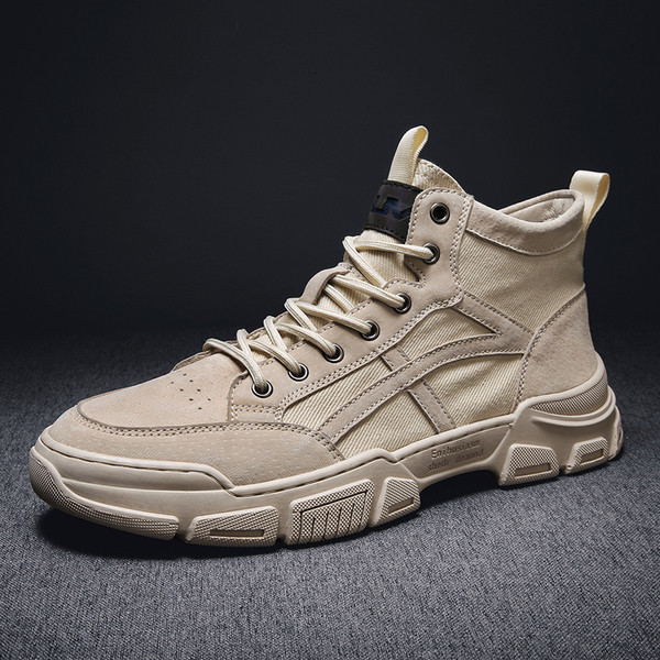 Durva talpú férfi csizma - textilből