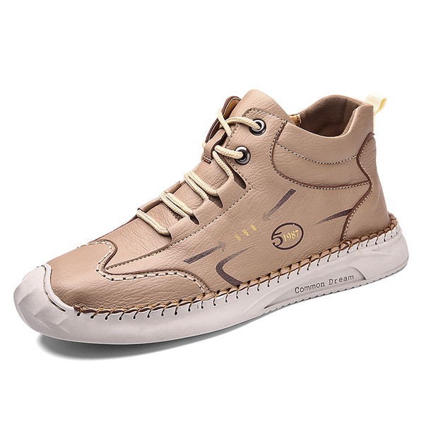 Lapos talpú férfi bőrcsizma