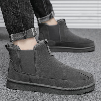 Νέο μοντέλο  ζεστές χειμερινές  μπότες  από οικολογικό σουέτ