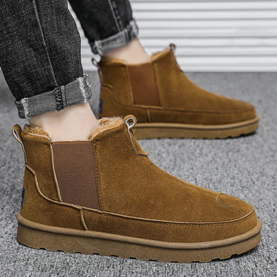 Νέο μοντέλο  ζεστές χειμερινές  μπότες  από οικολογικό σουέτ