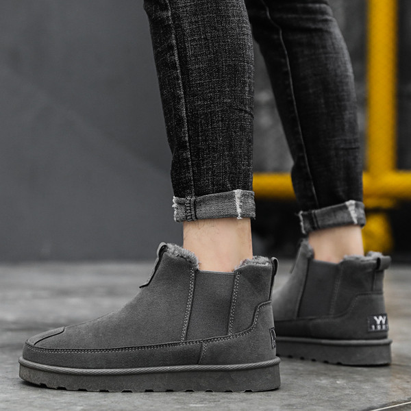 Νέο μοντέλο  ζεστές χειμερινές  μπότες  από οικολογικό σουέτ