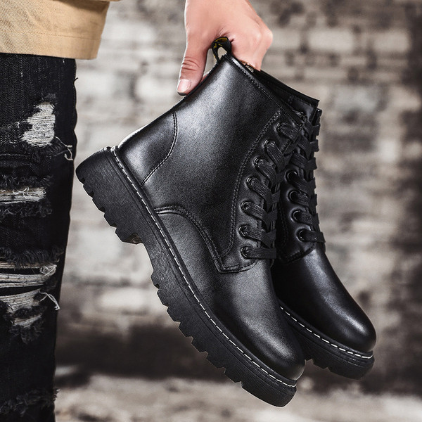 Men`s Cuban boots made of eco leather