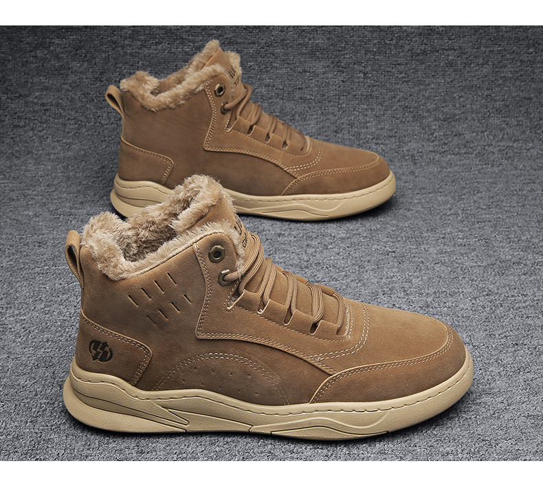 Öko velúrból készült téli csizma fűzős