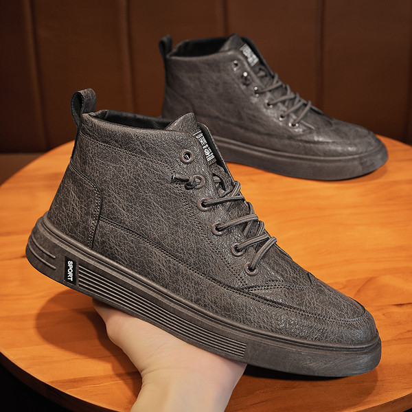 Alkalmi férfi cipő lapos talppal és meleg béléssel