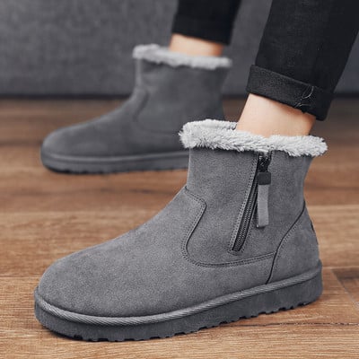 Férfi téli alkalmi csizma meleg béléssel