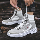 Ανδρικές υφαντικές μπότες με κορδόνια