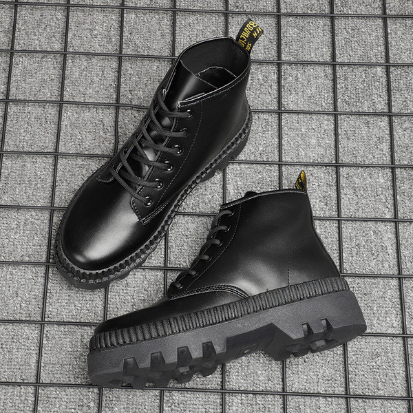 Talvised meeste nahksaapad musta värvi paeltega