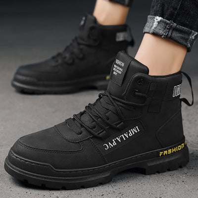 Ανδρικές μπότες casual με μαλακή επένδυση - κατάλληλα για το χειμώνα