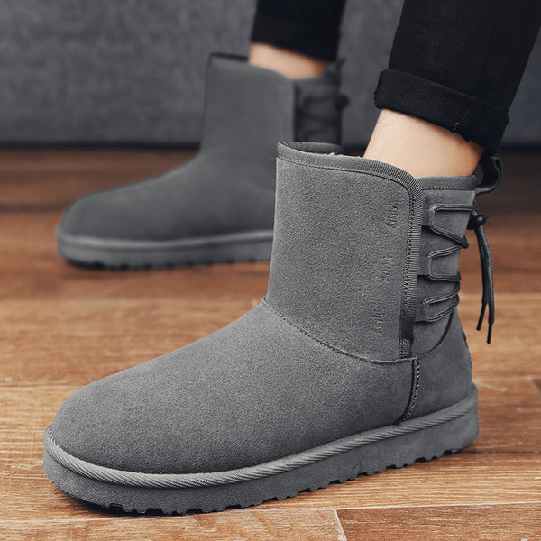 Νέο μοντέλο ανδρικές μπότες  με κορδόνια από σουέτ και επίπεδη σόλα