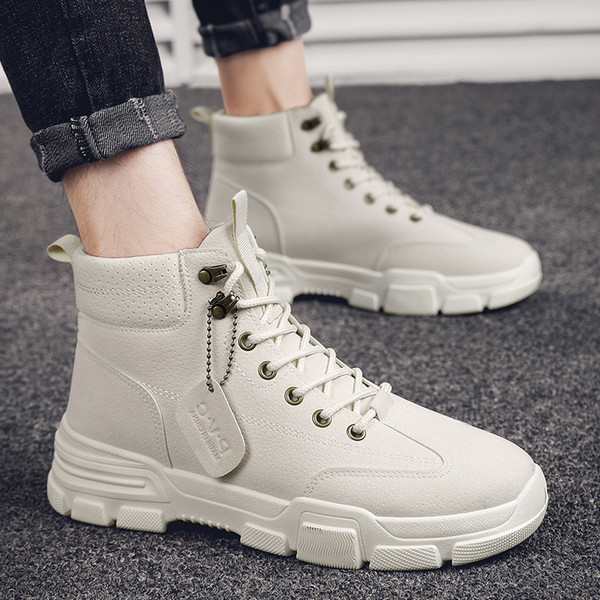 Öko-nahast vabaajapaeltega meeste saapad