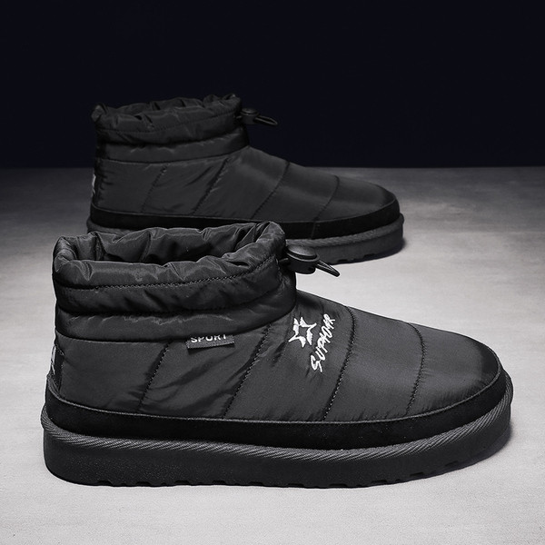 Lapos talpú férfi hétköznapi téli csizma három színben