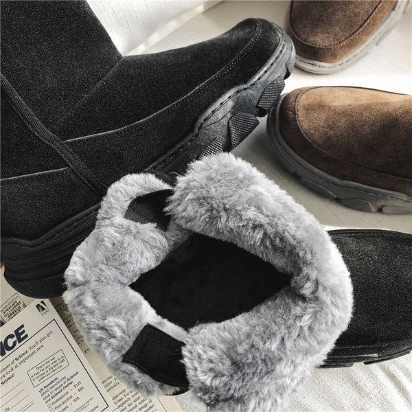 Téli férfi vízálló csizma meleg béléssel