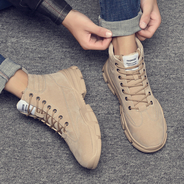 Eko bőrből készült alkalmi férfi csizma fűzővel