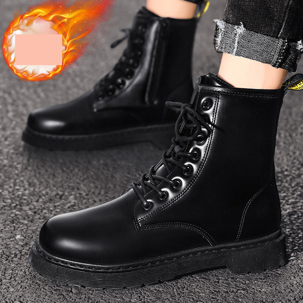 Uus mudel kunstnahast paeltega meeste saapad musta värvi