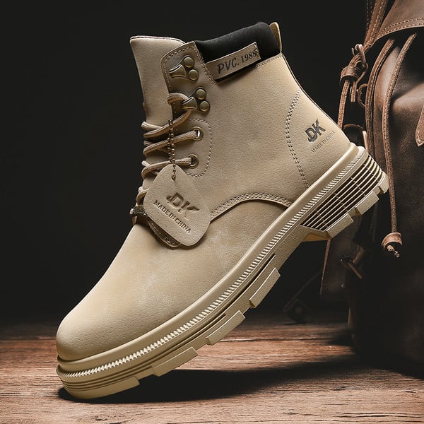 Meeste öko seemisnahast saapad paeltega