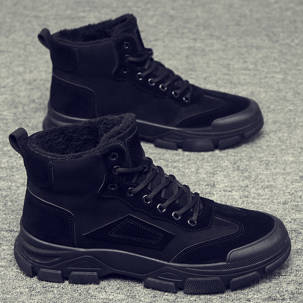 Ökoseemisnahast ja tekstiilist sooja voodriga meeste saapad