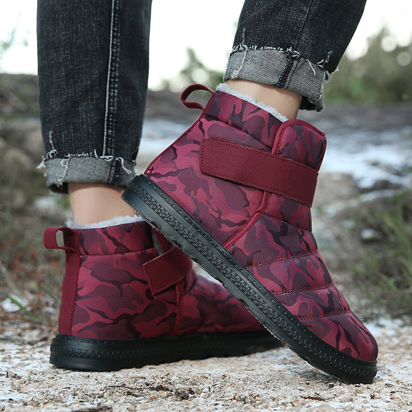 Téli vízálló férfi csizma meleg béléssel - nagy méret