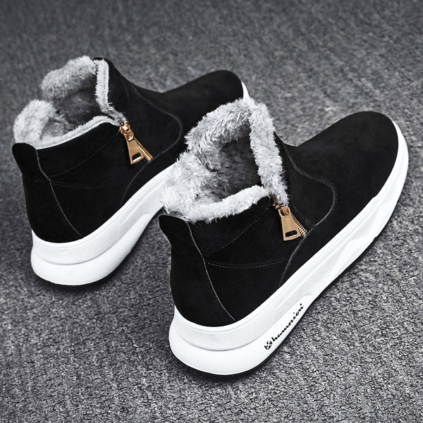 Férfi csizma meleg béléssel és cipzárral