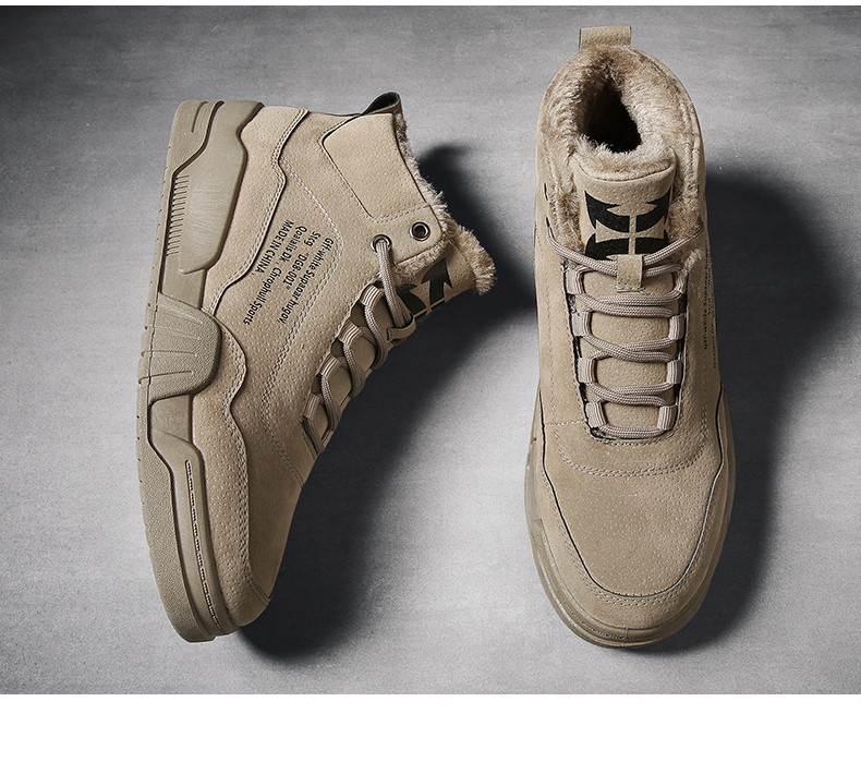 Meeste vabaaja saapad paksu voodriga