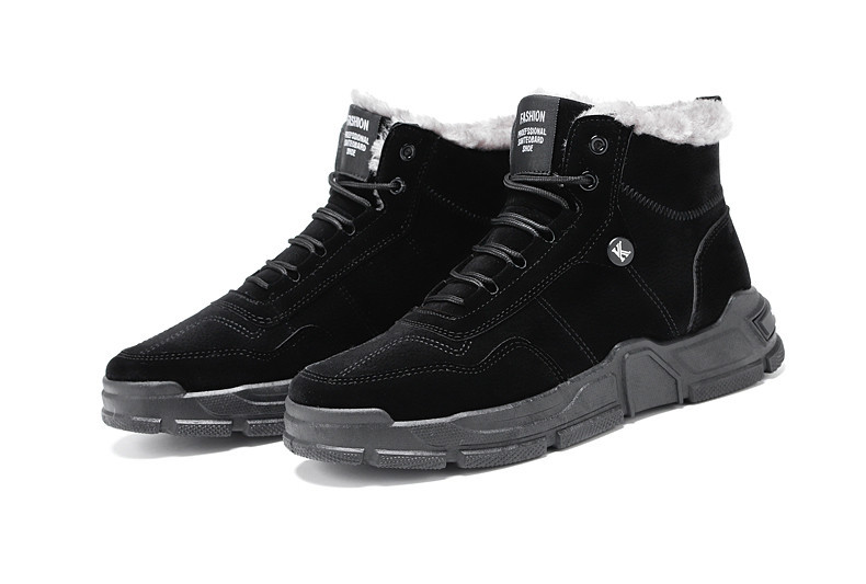 Öko-nahast moodsad voodriga meeste saapad