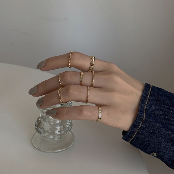 Ženski set prstenja običan model