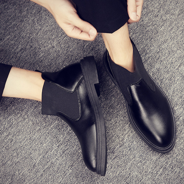 Ανδρικές έκο δερμάτινες μπότες κλασικό μοντέλο