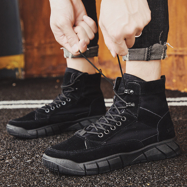 Öko velúrból készült férfi csizma mindennapi használatra