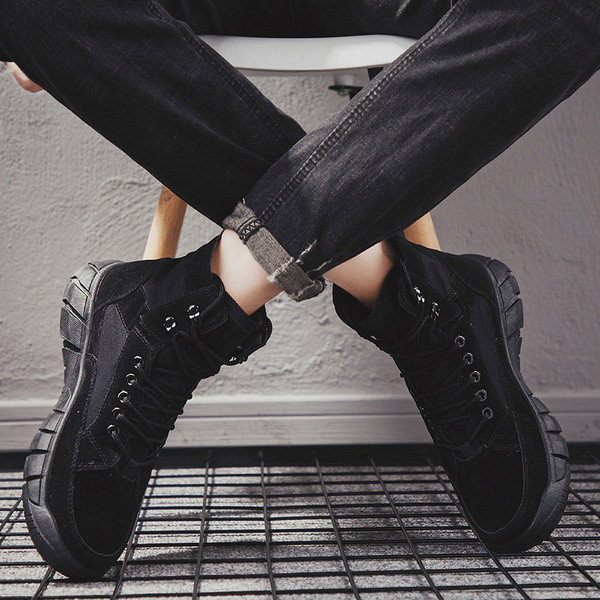 Öko velúrból készült férfi csizma mindennapi használatra